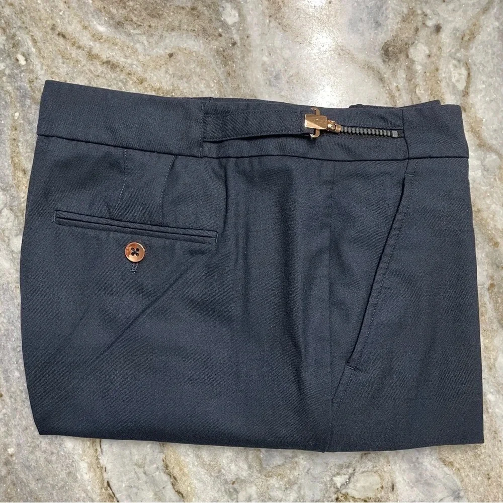 Kit and Ace Straight Leg Trouser High Rise Adjustable Zip Waistband 6